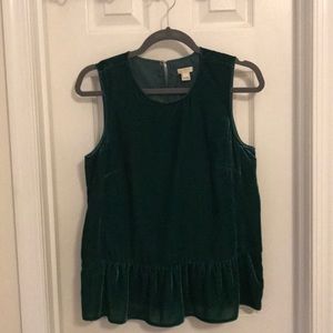 Beautiful velvet J.Crew top